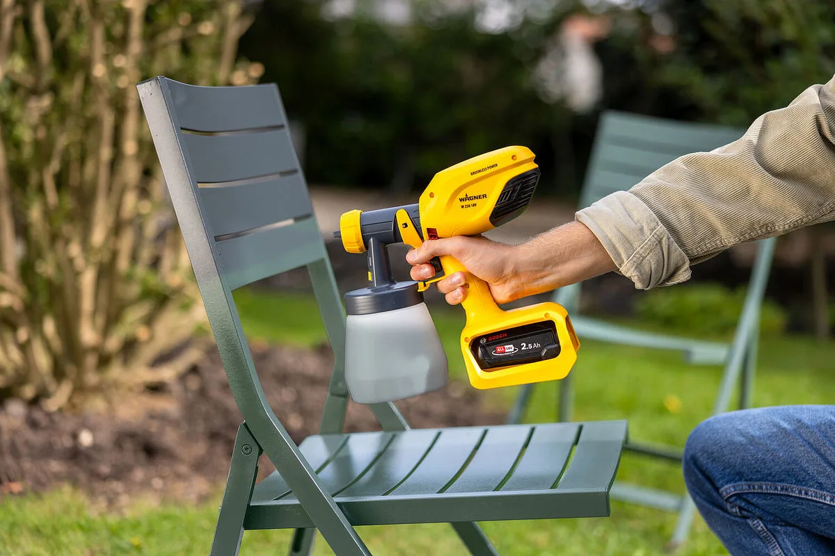 מרסס צבע נטען 18v מתאים לסוללות MAKITA כולל מיכל לצבעי מים - גוף בלבד Brushless – תמונה 4
