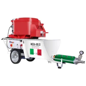 מכונת טיח משולבת טיח שחור וטיח גבס chaprelli ITALY MEGA-B6.0