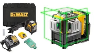 מאזנת לייזר נטענת 12v ירוק 3 מימדים 360° היקפי 3 מעגלים כולל סוללה 2Ah ומטען במזוודה