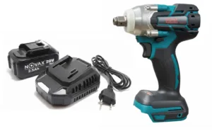 מברגת אימפקט משולבת מפתח רטיטה הינע "1/2 נטען 20v מנוע Brushless כולל סוללה 2.0Ah ומטען (תואם לסוללות Makita 18v)