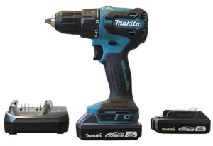 מברגה / מקדחה רוטטת 18V נטענת 13 מ"מ BL דגם DHP490WVEX MAKITA מקיטה