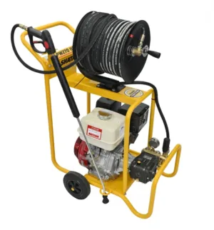 מכונת שטיפה בלחץ מנוע בנזין 270 בר מנוע Honda כולל 50 מטר צינור M20206.HA5