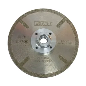 להב יהלום FLANGE ״4.5 115 מ״מ סגמנט יהלום מותז Electroplated לחיתוך נקי במגוון סוגי שיש ואבן טבעית כגון שיש, אבן ירושלמית, חברונית, פלקסיגל וכד’. כולל פלנג’ לחיתוך בגובה 0