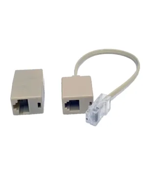 מתאמים ל 2081 - RJ11 RJ45 לחיבור גלאי חיווט צלצלן  מדגם ZI-2081