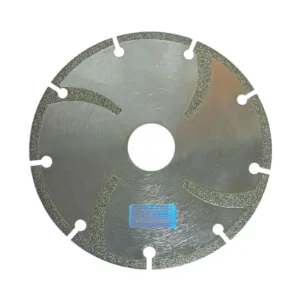 להב יהלום ״4.5 115 מ״מ ELECTROPLATED סגמנט יהלום מותז לחיתוך נקי במגוון סוגי שיש ואבן טבעית כגון שיש, אבן ירושלמית, חברונית, פלקסיגל וכד’