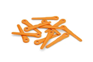 סט 12 להבים כתומים לחרמש לקסטות ראשי כיסוח PolyCut 6-2, PolyCut 28-2, PolyCut 48-2