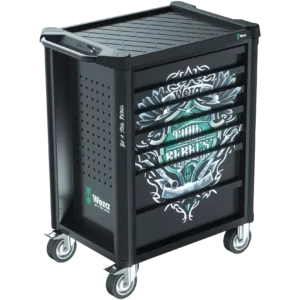 עגלת כלים מזוודת 94 חלקים כולל גלגלים דגם 9700 Tool Rebel