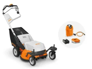 מכסחת נטענת מקצועית RMA 765V - קיט AR כולל סוללת גב AR 3000 L כבל מתאם לסוללות גב AR –L מתאם לסוללת AP מטען מהיר AL 501