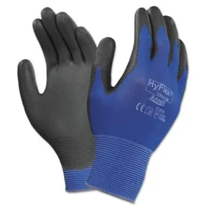 כפפות עבודה גומי כחול ציפוי PU - זוג מידה 11 מקט Size11L