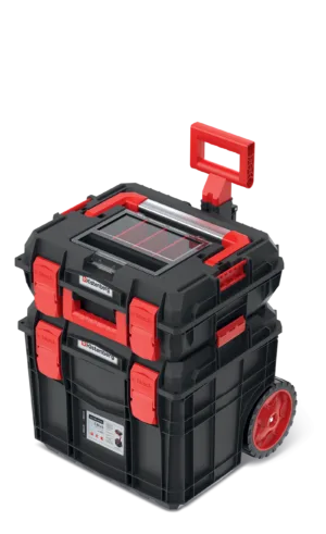 ארגז כלים מודולרי 2 חלקים כולל גלגלים 450x380x545 מ"מ