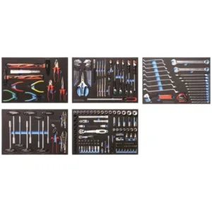 סט 5 מגשים מזוודים CARBON  (192 יח') לעגלת כלים ROHER