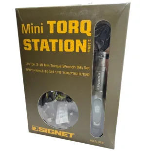 טורקמטר 2-10Nm הינע "1/4 ידית מומנט כולל ביטים ומעמד