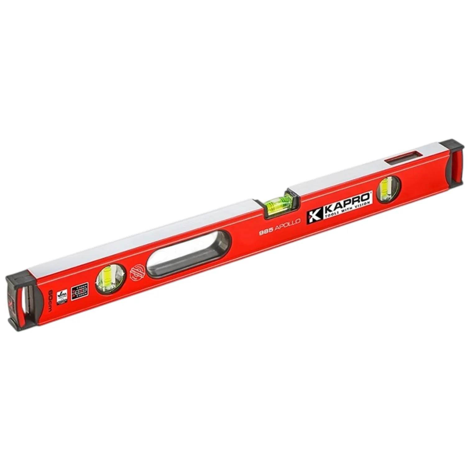פלס 250 ס"מ עם עינית מגדילה APOLLO™ 985XL - לא מגנטי