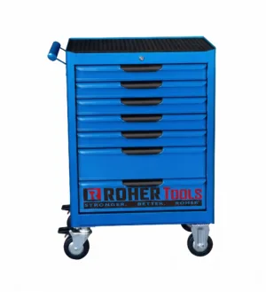 עגלת כלים 7 מגירות כחולה כולל מנגנון INTERLOCK