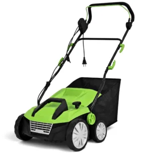 מנקה דשא סינטטי חשמלי 1800w רוחב 380 מ"מ שק איסוף 45 ליטר מחוזק