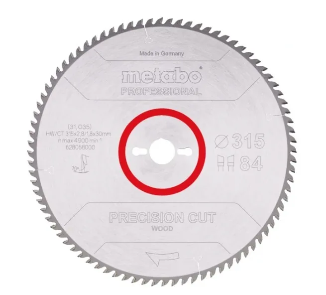 להב וידיה 315 מ"מ ״12 לעץ 84 שן למסור METABO KGS 315 Plus