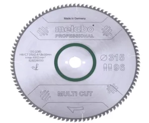 להב וידיה 315 מ"מ ״12 לאלומניום 96 שן למסור METABO KGS 315 Plus