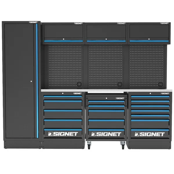 תחנת עבודה Heavy Duty משטח נירוסטה 2606x458x2000 מ"מ