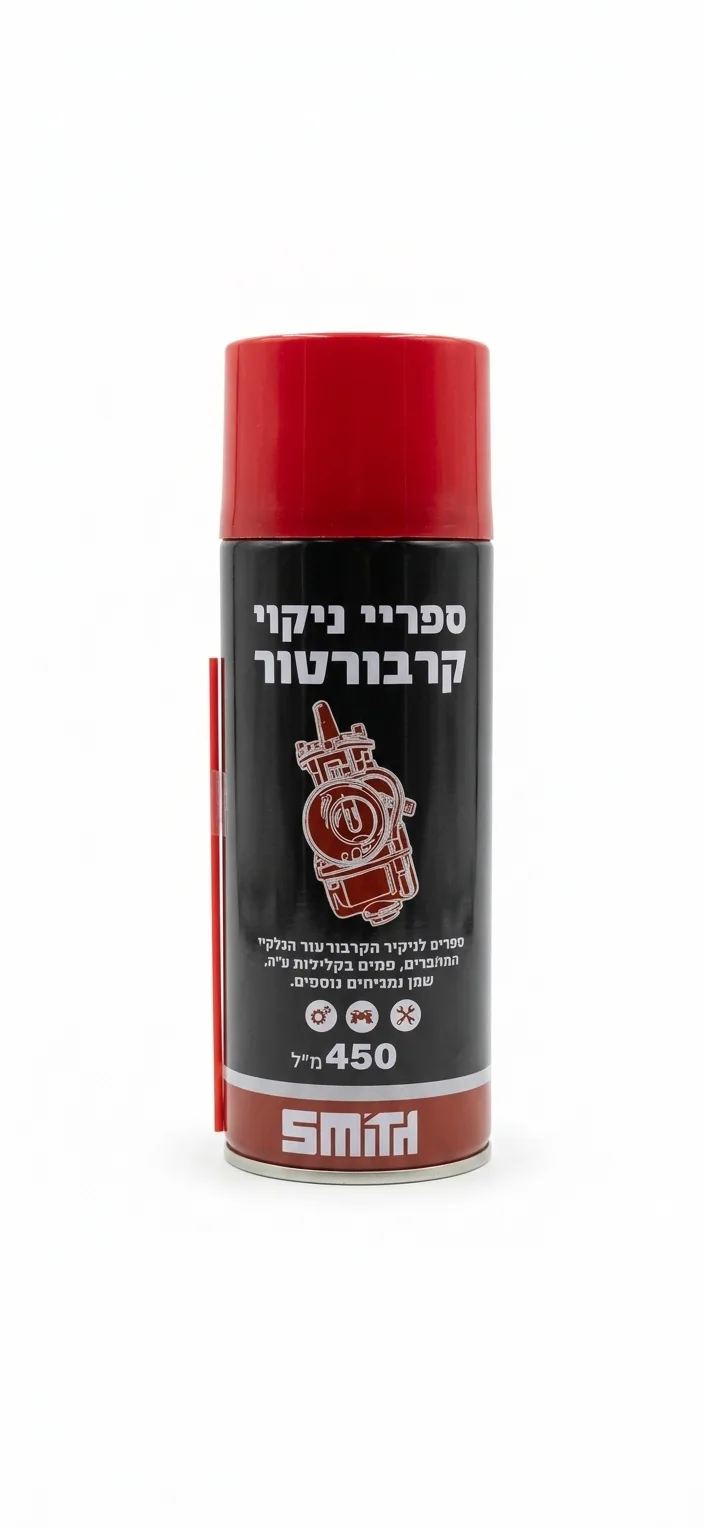 תרסיס לניקוי מערכות דלק וקרבורטורים - תכולה 450 מ״ל - ספריי קרבורטור